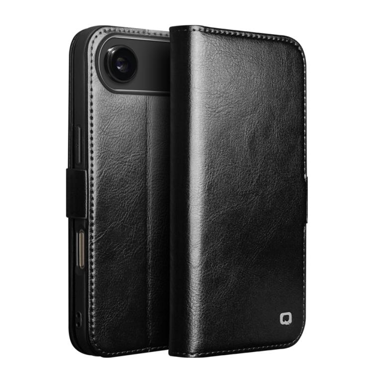 QIALINO 經典 103 扣真皮手機殼，適用於 iPhone 17e / 16e，iPhone 17 Pro Max，iPhone 17 Pro，iPhone 17，iPhone Air，iPhone 15 Pro Max，iPhone 15 Plus，iPhone 15