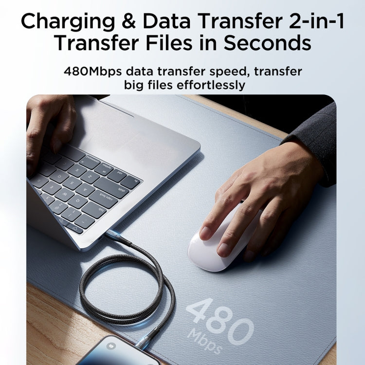 JOYROOM SA32-CL3 星光系列 30W USB-C / Type-C 轉 8 Pin 快充數據線，USB-C / Type-C 轉 8 Pin