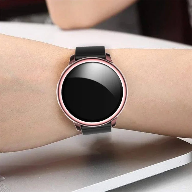 電鍍 PC 保護殼附鋼化玻璃膜，適用於 Samsung Galaxy Watch Active 2 40mm，適用於 Samsung Galaxy Watch Active 2 44mm