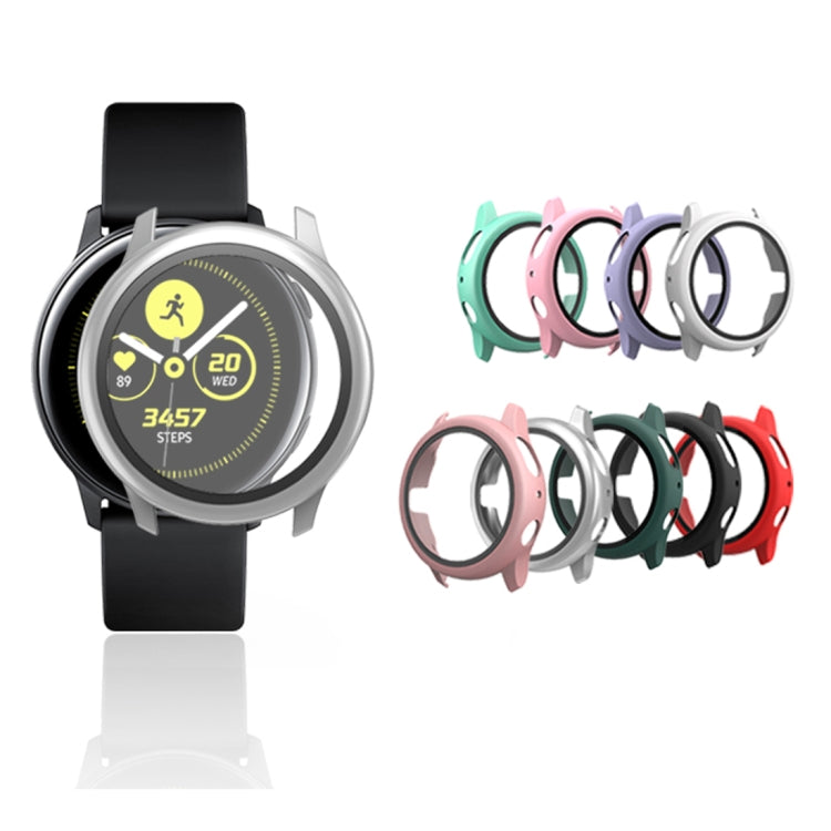 PC 保護殼附鋼化玻璃膜，適用於 Samsung Galaxy Watch Active 2 40mm，Samsung Galaxy Watch Active 2 44mm