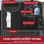 3087 Napa Texture Leather Car Seat Back Storage Bag, 3087 (Red), 3087 (Grey), 3087 (Brown)