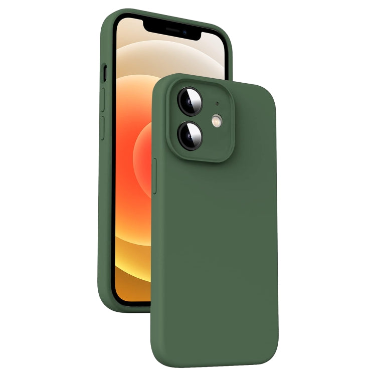 超細纖維液態矽膠防震手機殼，適用於 iPhone 12、iPhone 12 Pro Max、iPhone 12 Pro