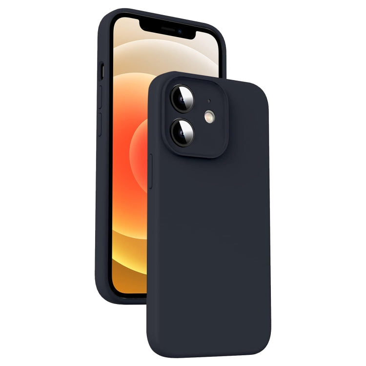 超細纖維液態矽膠防震手機殼，適用於 iPhone 12、iPhone 12 Pro Max、iPhone 12 Pro