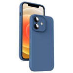 超細纖維液態矽膠防震手機殼，適用於 iPhone 12、iPhone 12 Pro Max、iPhone 12 Pro