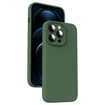超細纖維液態矽膠防震手機殼，適用於 iPhone 12、iPhone 12 Pro Max、iPhone 12 Pro