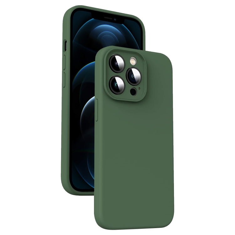 超細纖維液態矽膠防震手機殼，適用於 iPhone 12、iPhone 12 Pro Max、iPhone 12 Pro