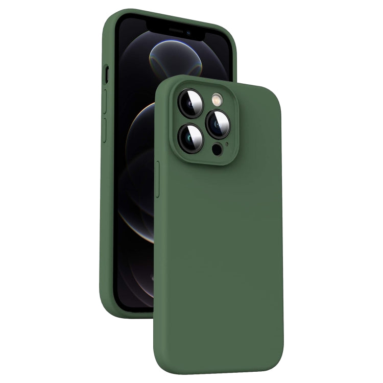 超細纖維液態矽膠防震手機殼，適用於 iPhone 12、iPhone 12 Pro Max、iPhone 12 Pro