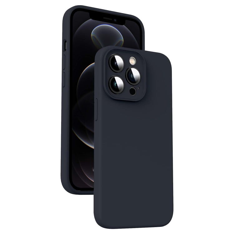 超細纖維液態矽膠防震手機殼，適用於 iPhone 12、iPhone 12 Pro Max、iPhone 12 Pro