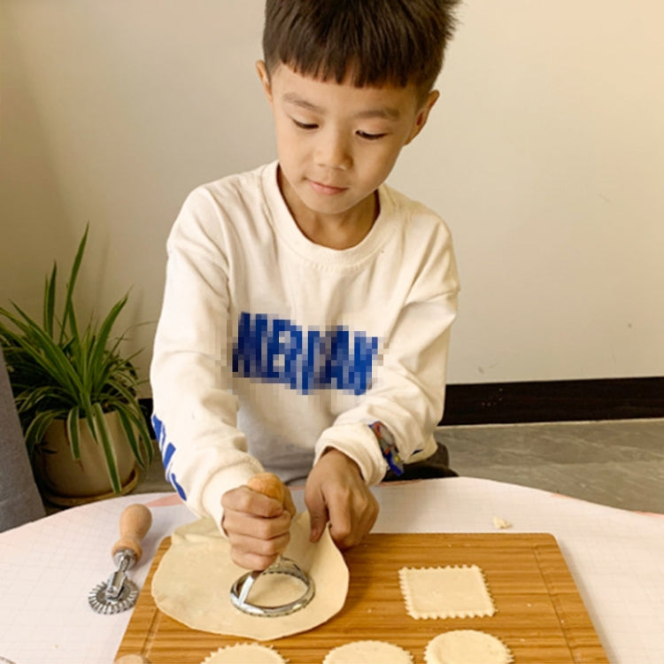 鋅合金餅乾模蛋糕模烘焙廚房工具，小圓形，大圓形，方形，心形，短柄輪，長柄輪