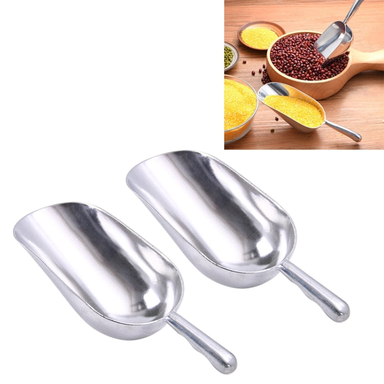 2個不鏽鋼多功能鏟鋁合金冰鏟食品茶鏟茶匙，M