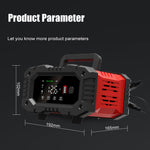 FOXSUR 12V / 24V 20A 300W Portable Motorcycle Car Smart Battery Charger, 20A