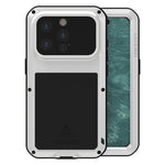 LOVE MEI 金屬防震生活防水防塵手機殼，適用於 iPhone 17 Pro Max、iPhone 17 Pro、iPhone 17、iPhone 16 Pro Max、iPhone 16 Pro、iPhone 16、iPhone 15 Pro Max、iPhone 15 Pro
