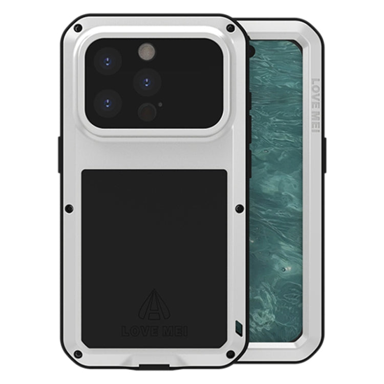 LOVE MEI 金屬防震生活防水防塵手機殼，適用於 iPhone 17 Pro Max、iPhone 17 Pro、iPhone 17、iPhone 16 Pro Max、iPhone 16 Pro、iPhone 16、iPhone 15 Pro Max、iPhone 15 Pro