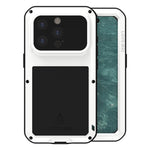 LOVE MEI 金屬防震生活防水防塵手機殼，適用於 iPhone 17 Pro Max、iPhone 17 Pro、iPhone 17、iPhone 16 Pro Max、iPhone 16 Pro、iPhone 16、iPhone 15 Pro Max、iPhone 15 Pro