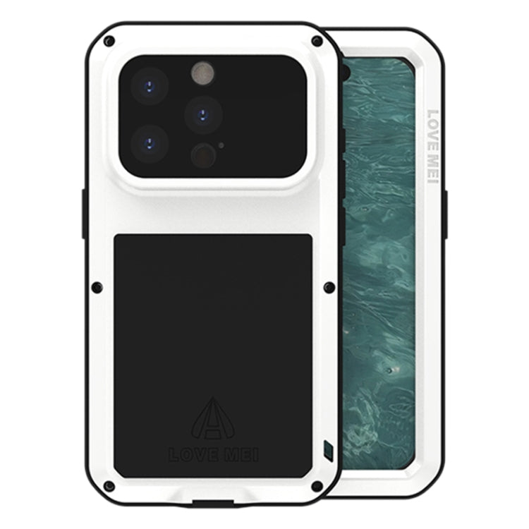 LOVE MEI 金屬防震生活防水防塵手機殼，適用於 iPhone 17 Pro Max、iPhone 17 Pro、iPhone 17、iPhone 16 Pro Max、iPhone 16 Pro、iPhone 16、iPhone 15 Pro Max、iPhone 15 Pro