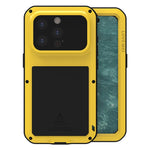 LOVE MEI 金屬防震生活防水防塵手機殼，適用於 iPhone 17 Pro Max、iPhone 17 Pro、iPhone 17、iPhone 16 Pro Max、iPhone 16 Pro、iPhone 16、iPhone 15 Pro Max、iPhone 15 Pro