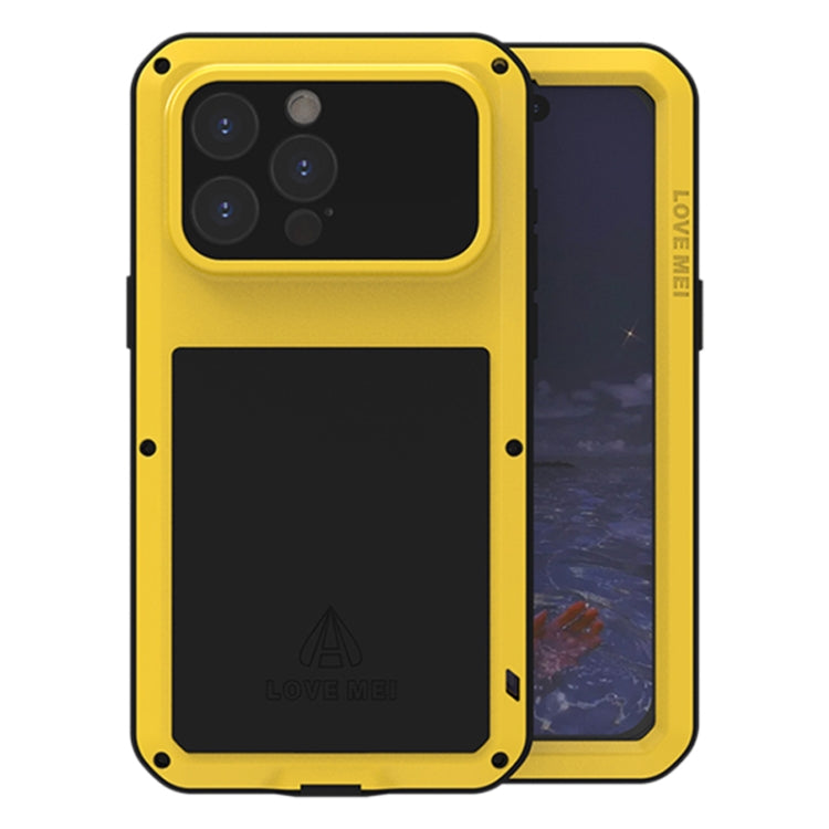 LOVE MEI 金屬防震生活防水防塵手機殼，適用於 iPhone 17 Pro Max、iPhone 17 Pro、iPhone 17、iPhone 16 Pro Max、iPhone 16 Pro、iPhone 16、iPhone 15 Pro Max、iPhone 15 Pro