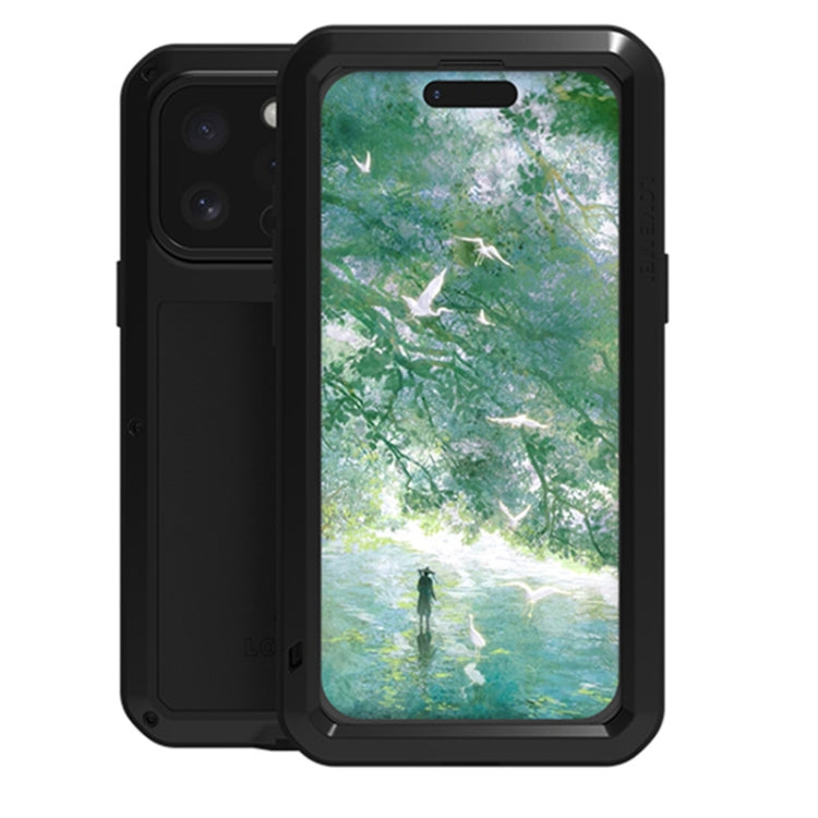 LOVE MEI 金屬防震生活防水防塵手機殼，適用於 iPhone 17 Pro Max、iPhone 17 Pro、iPhone 17、iPhone 16 Pro Max、iPhone 16 Pro、iPhone 16、iPhone 15 Pro Max、iPhone 15 Pro