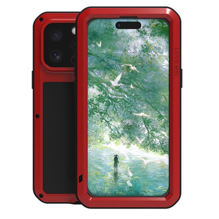 LOVE MEI 金屬防震生活防水防塵手機殼，適用於 iPhone 17 Pro Max、iPhone 17 Pro、iPhone 17、iPhone 16 Pro Max、iPhone 16 Pro、iPhone 16、iPhone 15 Pro Max、iPhone 15 Pro