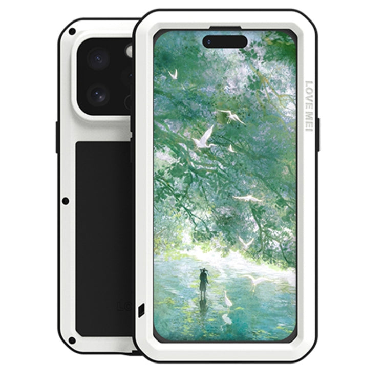 LOVE MEI 金屬防震生活防水防塵手機殼，適用於 iPhone 17 Pro Max、iPhone 17 Pro、iPhone 17、iPhone 16 Pro Max、iPhone 16 Pro、iPhone 16、iPhone 15 Pro Max、iPhone 15 Pro