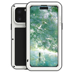 LOVE MEI 金屬防震生活防水防塵手機殼，適用於 iPhone 17 Pro Max、iPhone 17 Pro、iPhone 17、iPhone 16 Pro Max、iPhone 16 Pro、iPhone 16、iPhone 15 Pro Max、iPhone 15 Pro