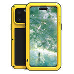 LOVE MEI 金屬防震生活防水防塵手機殼，適用於 iPhone 17 Pro Max、iPhone 17 Pro、iPhone 17、iPhone 16 Pro Max、iPhone 16 Pro、iPhone 16、iPhone 15 Pro Max、iPhone 15 Pro