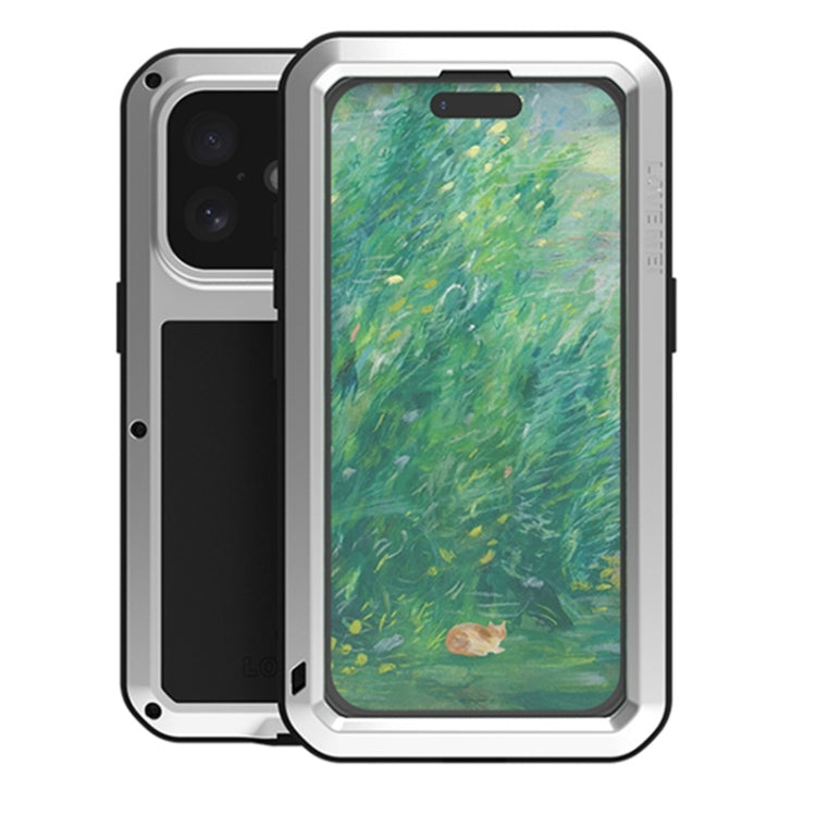 LOVE MEI 金屬防震生活防水防塵手機殼，適用於 iPhone 17 Pro Max、iPhone 17 Pro、iPhone 17、iPhone 16 Pro Max、iPhone 16 Pro、iPhone 16、iPhone 15 Pro Max、iPhone 15 Pro