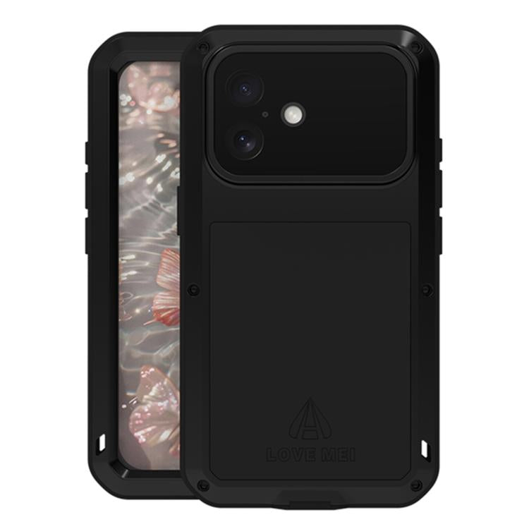 LOVE MEI 金屬防震生活防水防塵手機殼，適用於 iPhone 17 Pro Max、iPhone 17 Pro、iPhone 17、iPhone 16 Pro Max、iPhone 16 Pro、iPhone 16、iPhone 15 Pro Max、iPhone 15 Pro