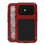 LOVE MEI 金屬防震生活防水防塵手機殼，適用於 iPhone 17 Pro Max、iPhone 17 Pro、iPhone 17、iPhone 16 Pro Max、iPhone 16 Pro、iPhone 16、iPhone 15 Pro Max、iPhone 15 Pro