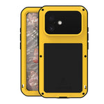 LOVE MEI 金屬防震生活防水防塵手機殼，適用於 iPhone 17 Pro Max、iPhone 17 Pro、iPhone 17、iPhone 16 Pro Max、iPhone 16 Pro、iPhone 16、iPhone 15 Pro Max、iPhone 15 Pro