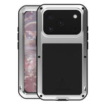 LOVE MEI 金屬防震生活防水防塵手機殼，適用於 iPhone 17 Pro Max、iPhone 17 Pro、iPhone 17、iPhone 16 Pro Max、iPhone 16 Pro、iPhone 16、iPhone 15 Pro Max、iPhone 15 Pro