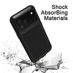 LOVE MEI 金屬防震生活防水防塵手機殼，適用於 iPhone 17 Pro Max、iPhone 17 Pro、iPhone 17、iPhone 16 Pro Max、iPhone 16 Pro、iPhone 16、iPhone 15 Pro Max、iPhone 15 Pro