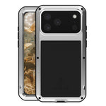 LOVE MEI 金屬防震生活防水防塵手機殼，適用於 iPhone 17 Pro Max、iPhone 17 Pro、iPhone 17、iPhone 16 Pro Max、iPhone 16 Pro、iPhone 16、iPhone 15 Pro Max、iPhone 15 Pro