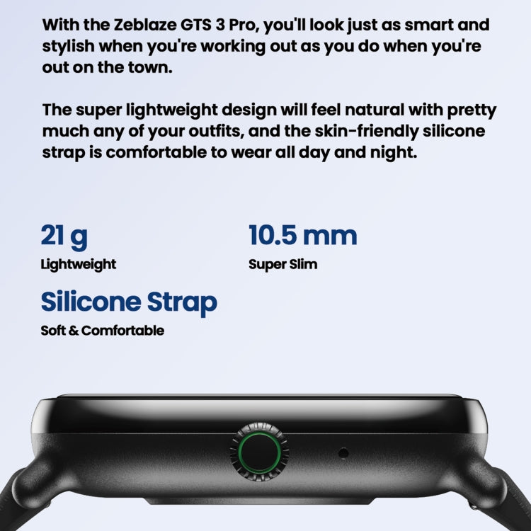 Zeblaze GS 3 Pro IP68 1.97inch HD Fitness Smart Watch