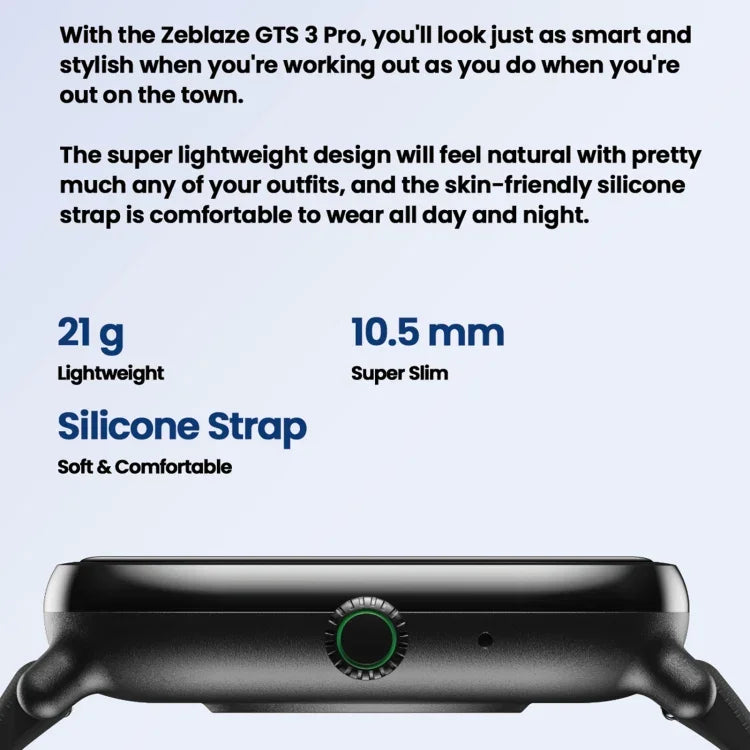 Zeblaze GTS 3 Pro IP68 1.97 吋高清健身智慧手錶