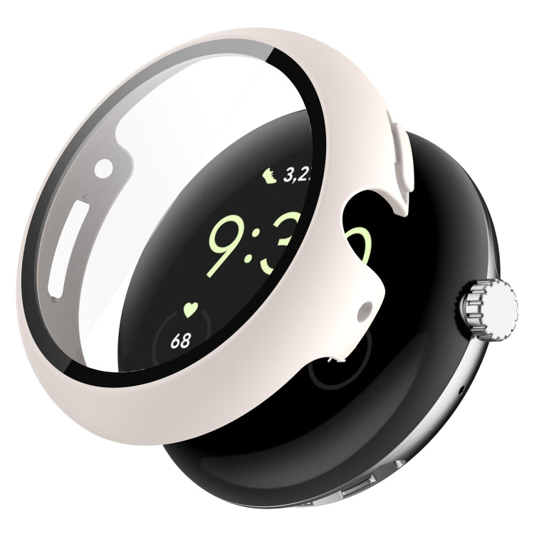 PC + 強化玻璃一體成型錶殼，適用於 Google Pixel Watch 2