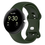 適用於 Google Pixel Watch 4 / 3 / 2 / 1 41mm 純色矽膠錶帶，S 尺寸，L 尺寸