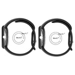 適用於 Google Pixel Watch 4 / 3 / 2 / 1 41mm 純色矽膠錶帶，S 尺寸，L 尺寸