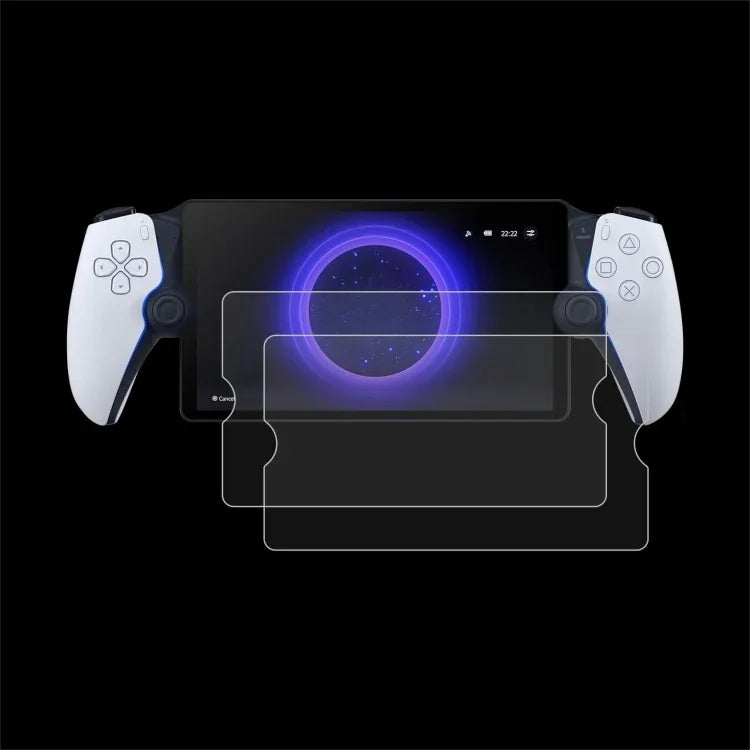 2 片 9H 0.3mm 防爆鋼化玻璃膜，2 片適用於 Sony PS5