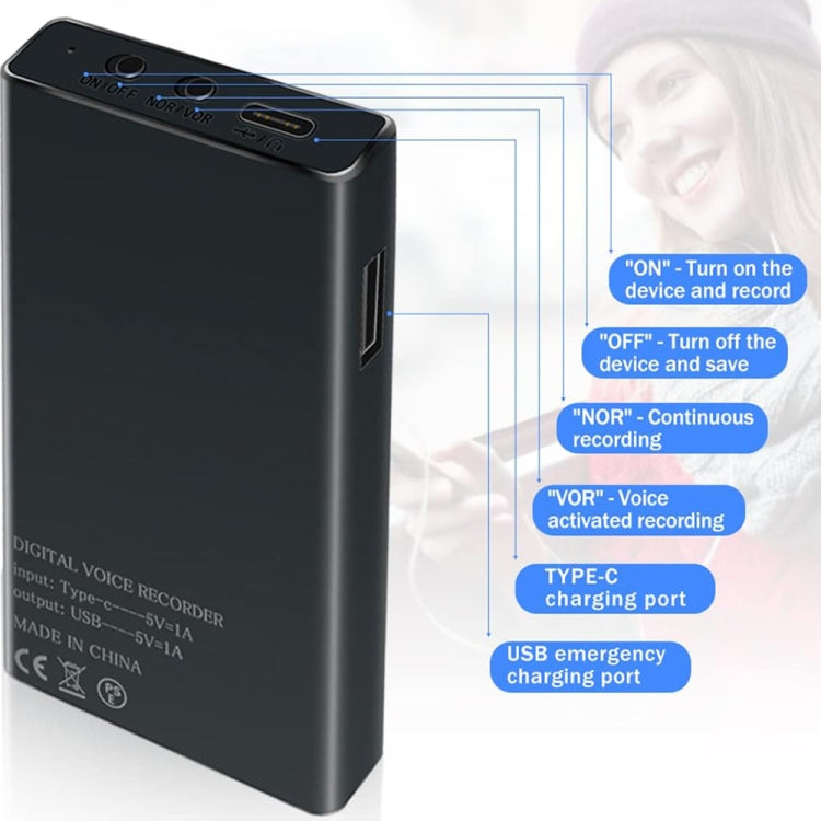 MZ006 智能高清降噪錄音筆，16GB，32GB