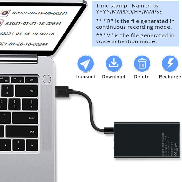 MZ006 智能高清降噪錄音筆，16GB，32GB