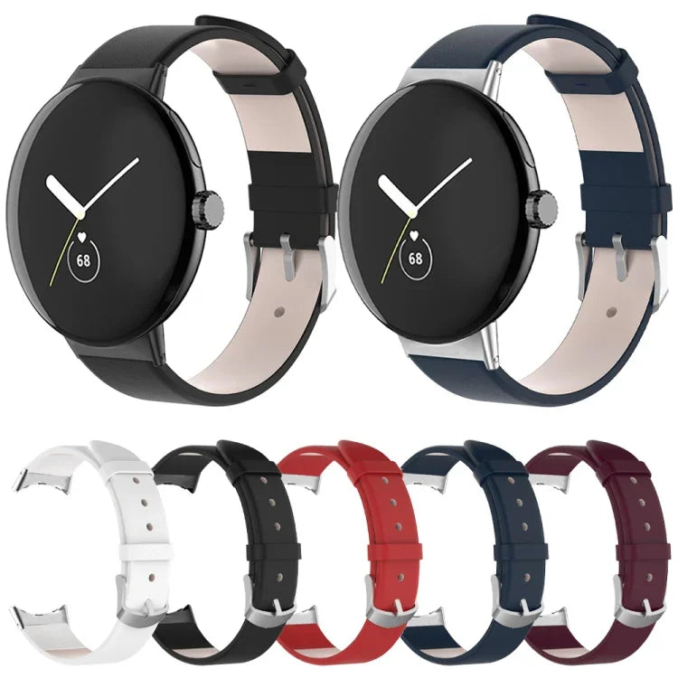 皮革錶帶，適用於 Google Pixel Watch 4 / 3 / 2 / 1 41mm