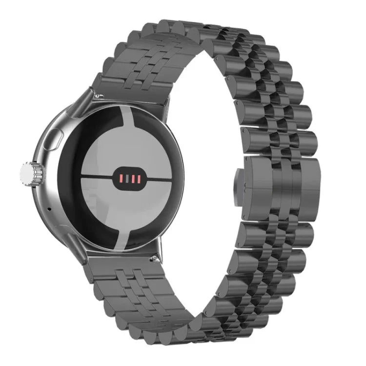 七珠不鏽鋼金屬錶帶，適用於 Google Pixel Watch 4 / 3 / 2 / 1 41mm
