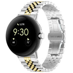 七珠不鏽鋼金屬錶帶，適用於 Google Pixel Watch 4 / 3 / 2 / 1 41mm