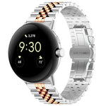七珠不鏽鋼金屬錶帶，適用於 Google Pixel Watch 4 / 3 / 2 / 1 41mm