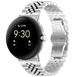 七珠不鏽鋼金屬錶帶，適用於 Google Pixel Watch 4 / 3 / 2 / 1 41mm