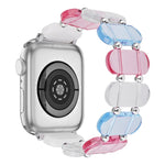彈性樹脂錶帶，適用於 Apple Watch SE 2023 44mm，適用於 Apple Watch SE 2023 40mm，適用於 Apple Watch Ultra 2 49mm，適用於 Apple Watch Series 9 45mm，適用於 Apple Watch Series 9 41mm，適用於 Apple Watch Ultra 49mm