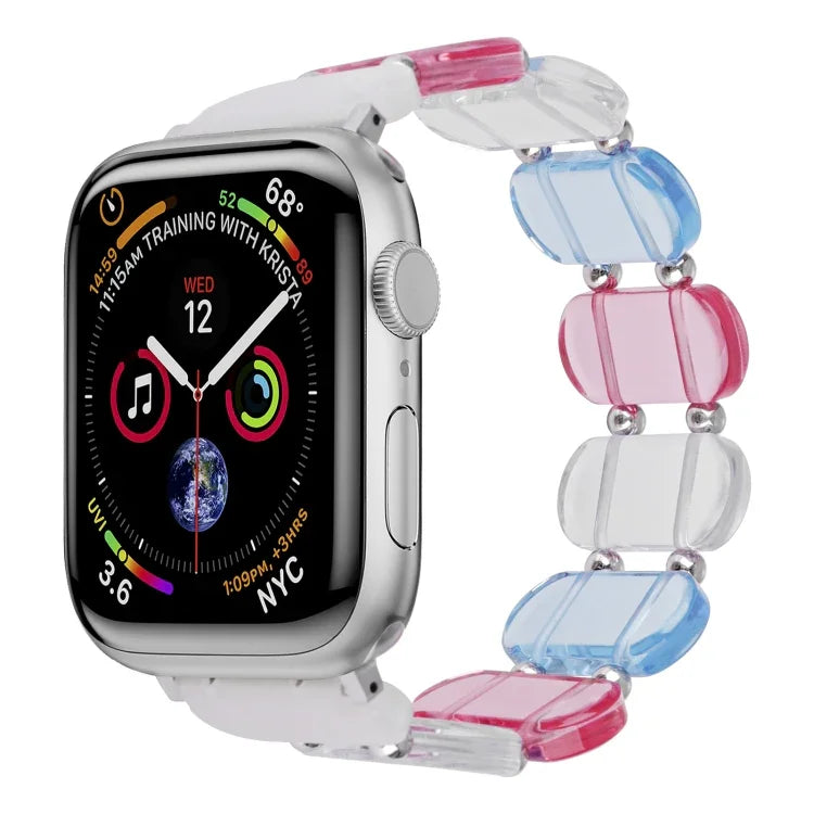 彈性樹脂錶帶，適用於 Apple Watch SE 2023 44mm，適用於 Apple Watch SE 2023 40mm，適用於 Apple Watch Ultra 2 49mm，適用於 Apple Watch Series 9 45mm，適用於 Apple Watch Series 9 41mm，適用於 Apple Watch Ultra 49mm
