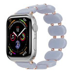 彈性樹脂錶帶，適用於Apple Watch Series 4 44毫米，適用於Apple Watch Series 4 40毫米，適用於Apple Watch Series 3 38毫米，適用於Apple Watch Series 3 42毫米，適用於Apple Watch Series 2 42毫米，適用於Apple Watch Series 2 38毫米