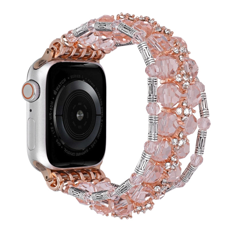 珠鑽手鍊錶帶，適用於 Apple Watch SE 2023 44mm，Apple Watch SE 2023 40mm，Apple Watch Ultra 2 49mm，Apple Watch Series 9 45mm，Apple Watch Series 9 41mm，Apple Watch Ultra 49mm，Apple Watch Series 8 41mm